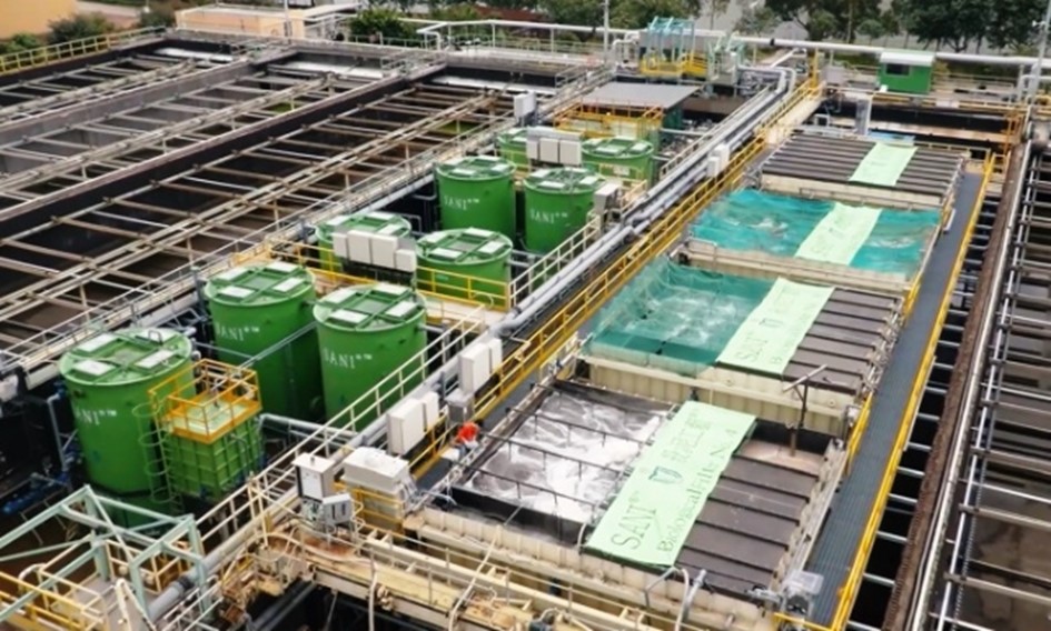 Trial of the “SANI” process at Shatin sewage treatment plant